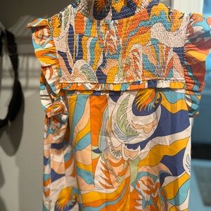 womens Large multi color top size L